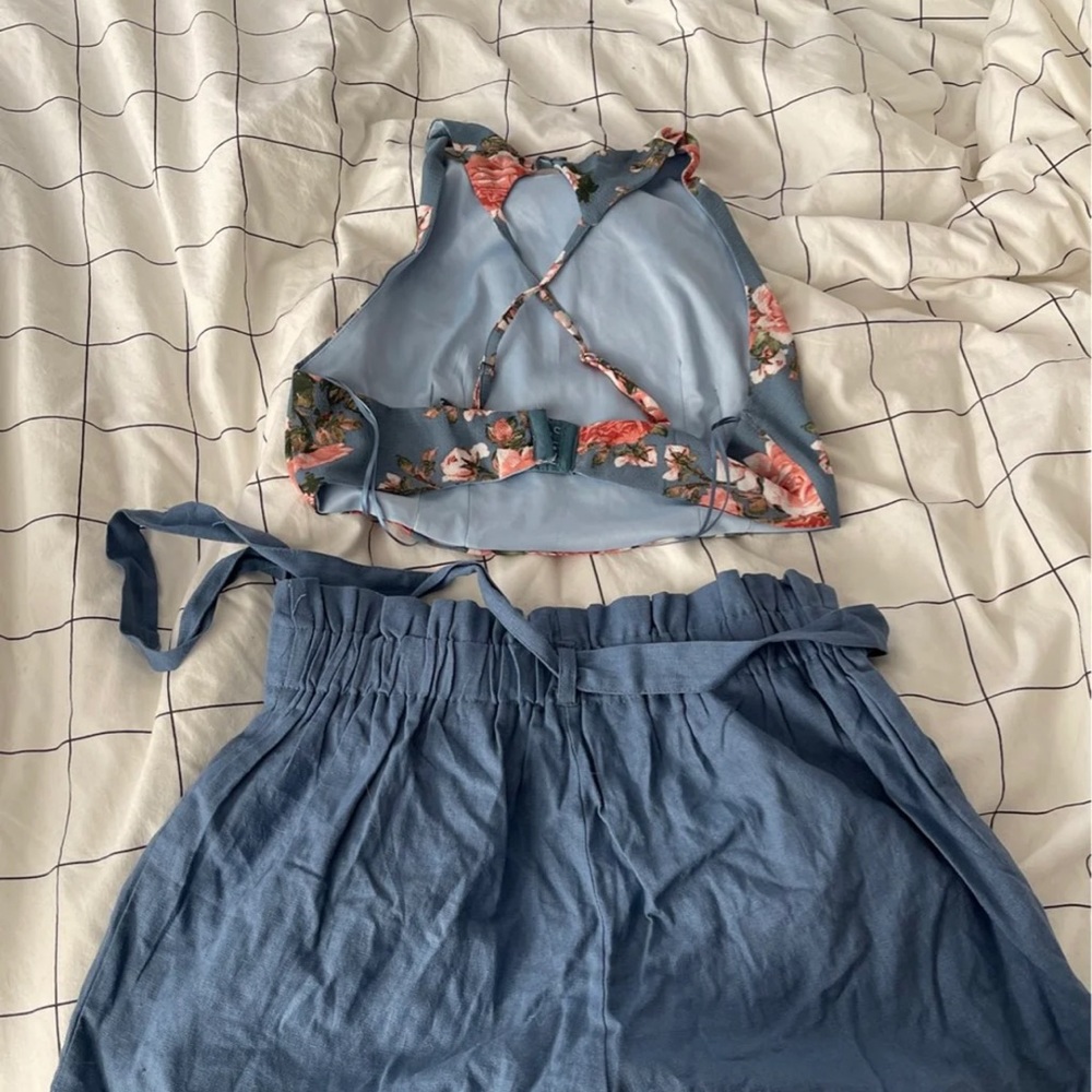 Shorts with cute top